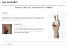 Tablet Screenshot of ehrlichgesagt.net